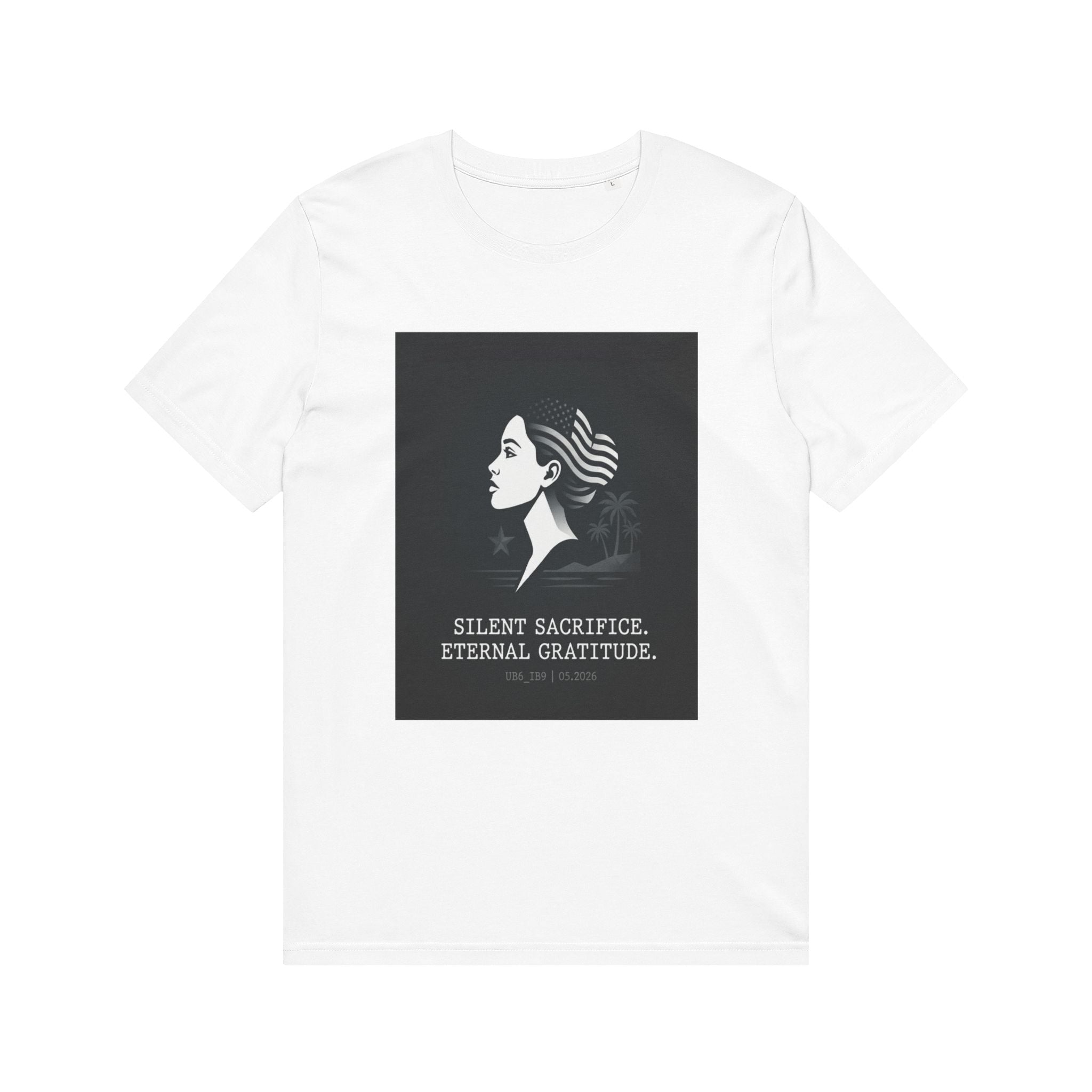 Memorial Day 2026 "Silent Sacrifice, Eternal Gratitude" Vintage Patriot Profile Tee