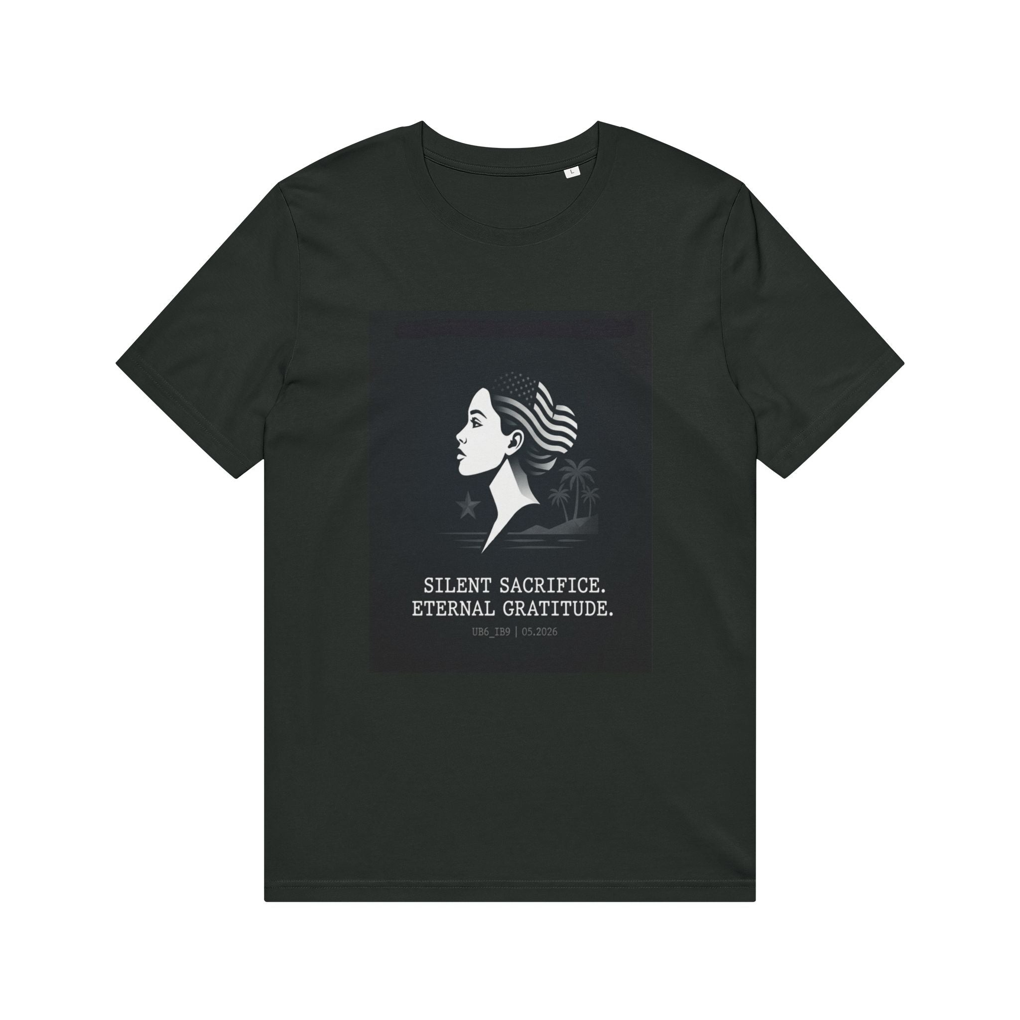 Memorial Day 2026 "Silent Sacrifice, Eternal Gratitude" Vintage Patriot Profile Tee