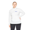 Quarter-Zip Pullover with Small Blue Logo - Minimal Athletic Layer