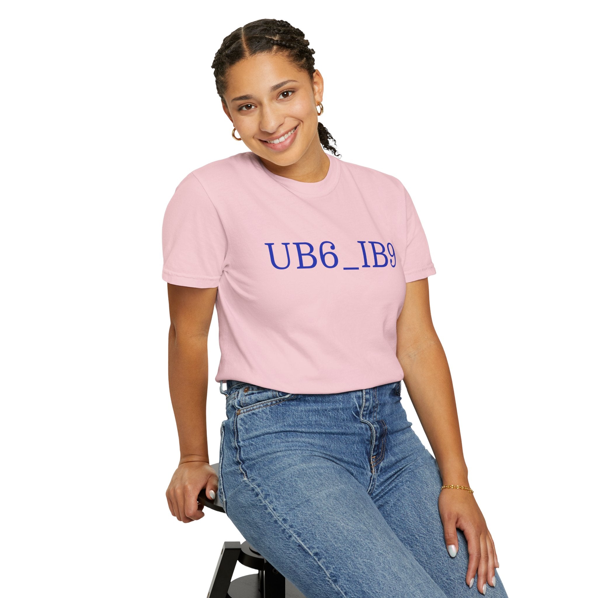 Graphic T-Shirt — 'UB6_IB9' Minimal Code Tee with QR Back