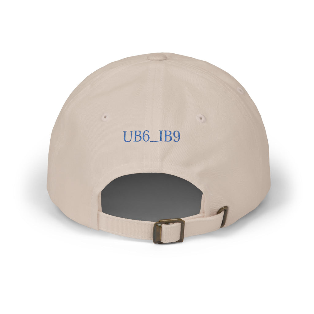 UB6_IB9 Embroidered Dad Cap — Vintage College Style Hat