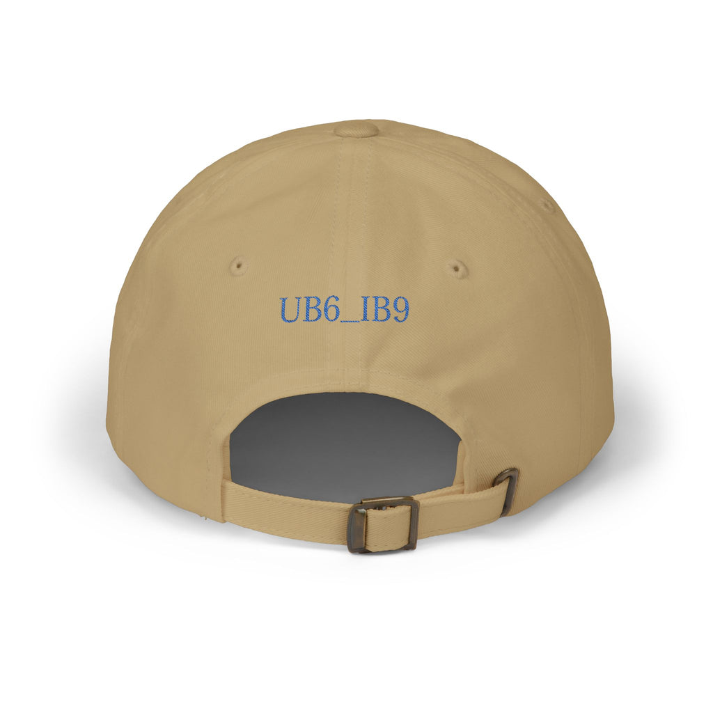 UB6_IB9 Embroidered Dad Cap — Vintage College Style Hat
