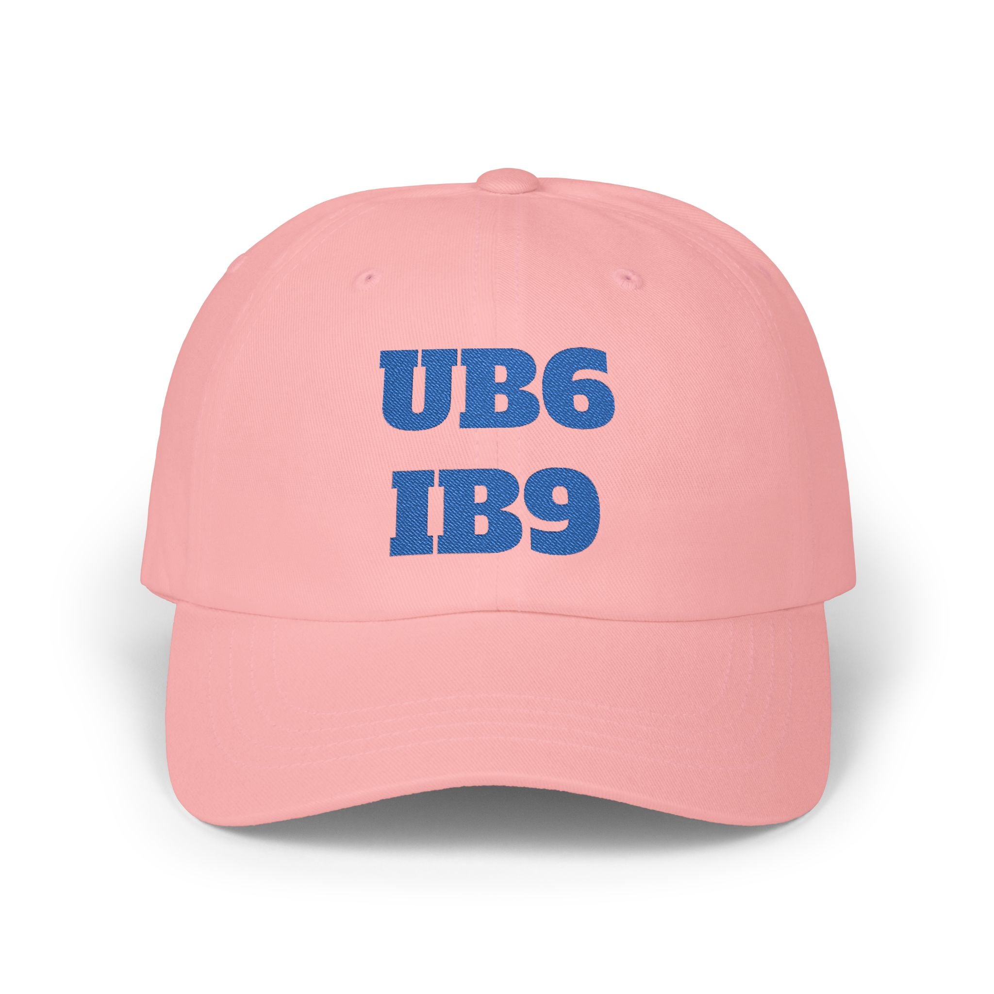UB6_IB9 Embroidered Dad Cap — Vintage College Style Hat