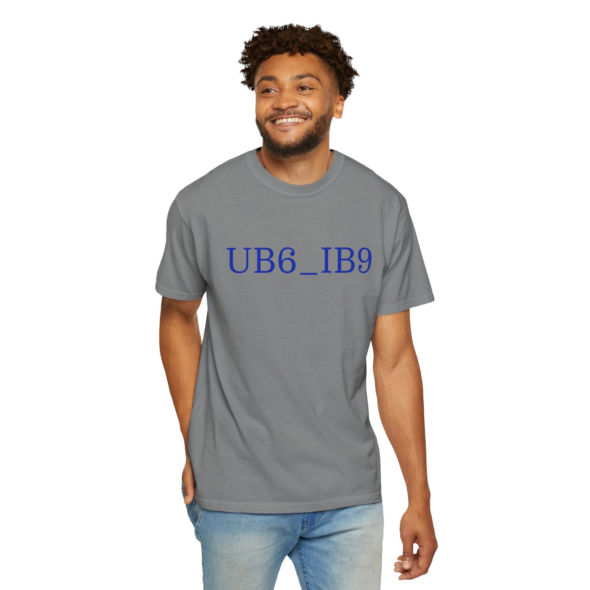 Graphic T-Shirt — 'UB6_IB9' Minimal Code Tee with QR Back