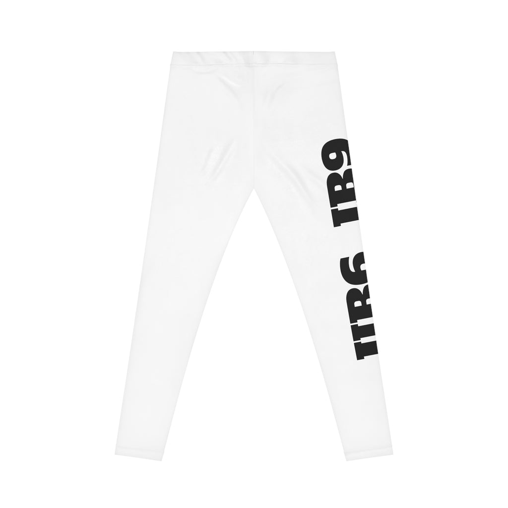 Women's Leggings — Bold Side Text '1R6 1R9' Casual All-Over Print