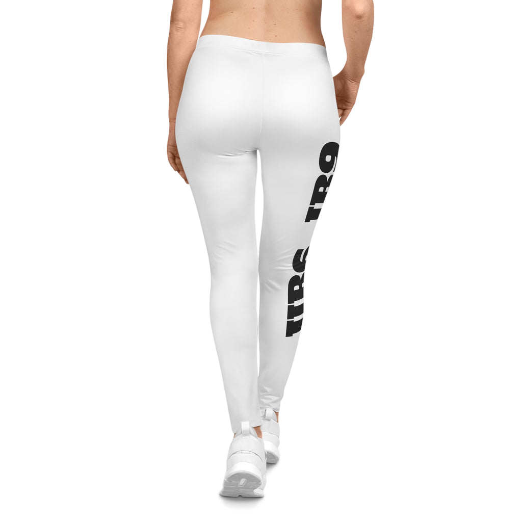 Women's Leggings — Bold Side Text '1R6 1R9' Casual All-Over Print