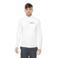 Quarter-Zip Pullover with Small Blue 'UB8_1B8' Chest Logo