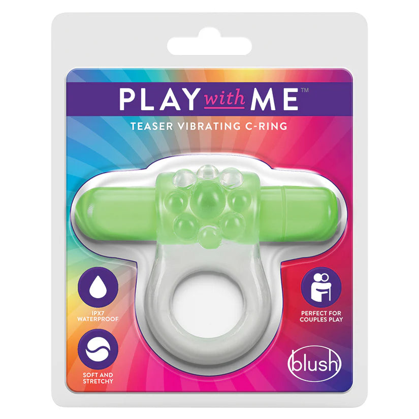 Play with Me Teaser Vibrating C-Ring (Green)